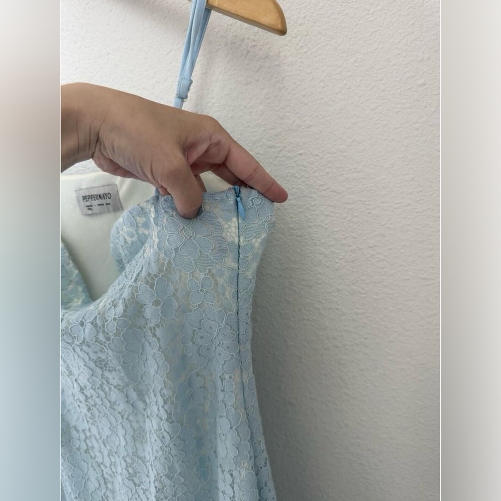 Peppermayo baby blue lace maxi dress - Picture 2 of 4